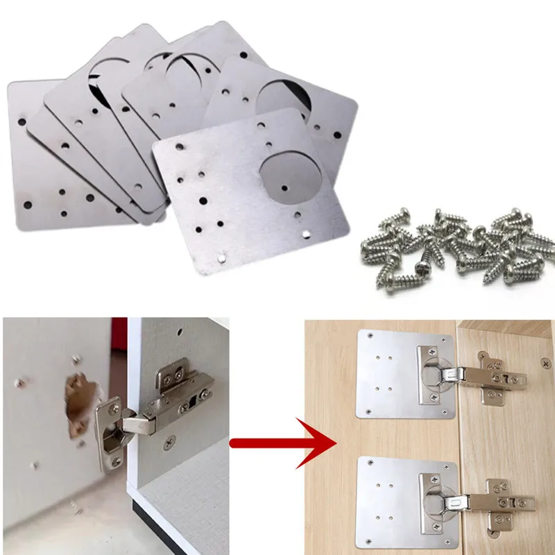 

Hinge Repair Plate Rust Resistant Steel Home Improvement Furniture Cupboard Cabinet Door Hinges Repair Mount Tool Shed