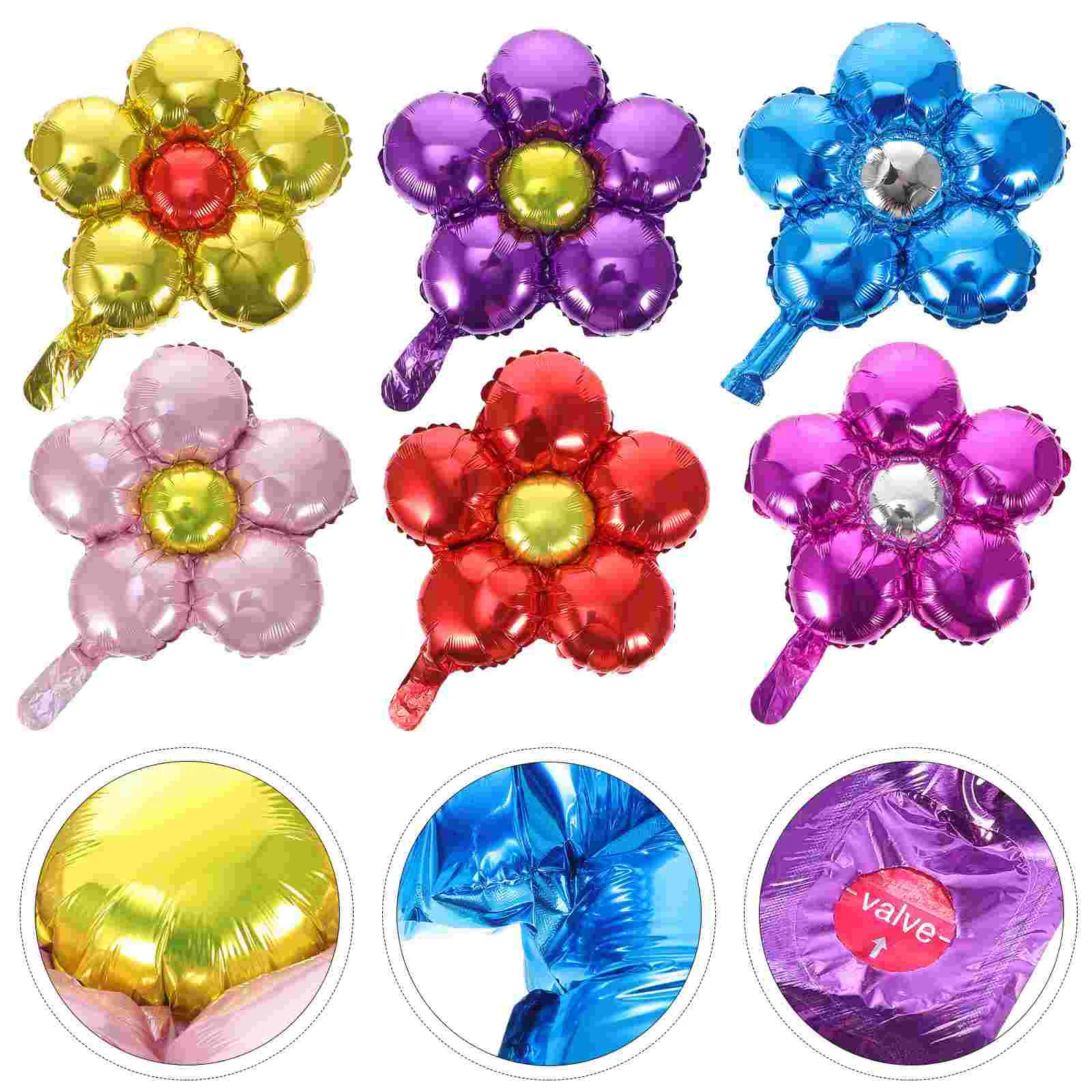 

12pcs Aluminum Film Balloons Kids Party Balloons Party Layout Props Wedding Party Balloons Birthday Party Balloons