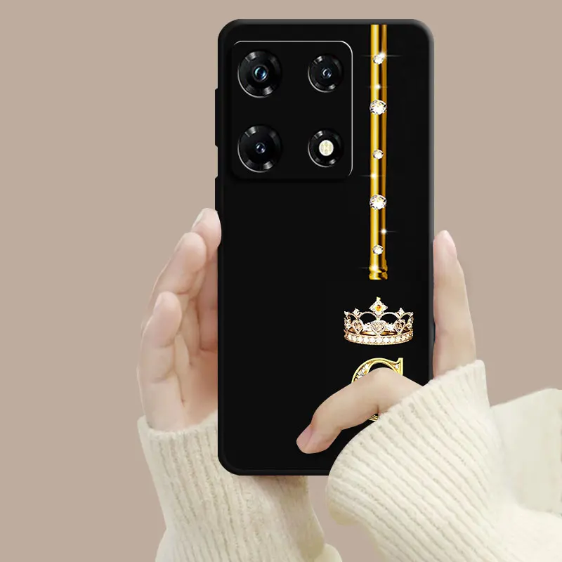 Фото Чехол для телефона Infinix GT 20 HOT 30 30i 40i 50 60 NOTE 50 50S 50X SMART 7 8 9 10 HD PRO PLUS, мягкий чехол с буквами A S C G J K №4
