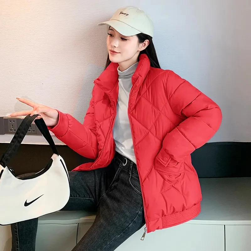 Парка женская зимняя с воротником-стойкой