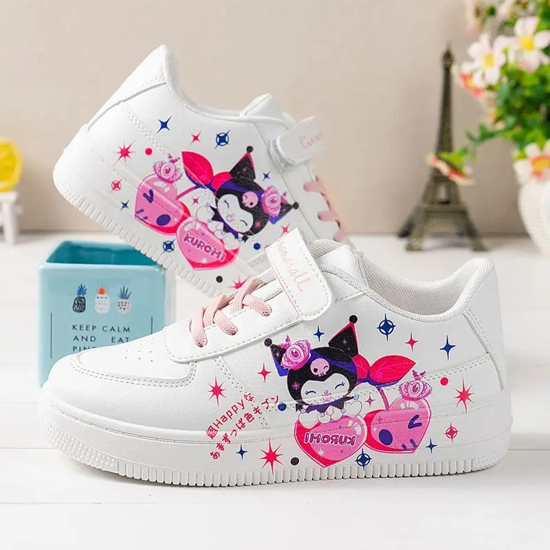 Повседневная обувь для девочек Мультяшные уличные кроссовки Kuromi беговые детская