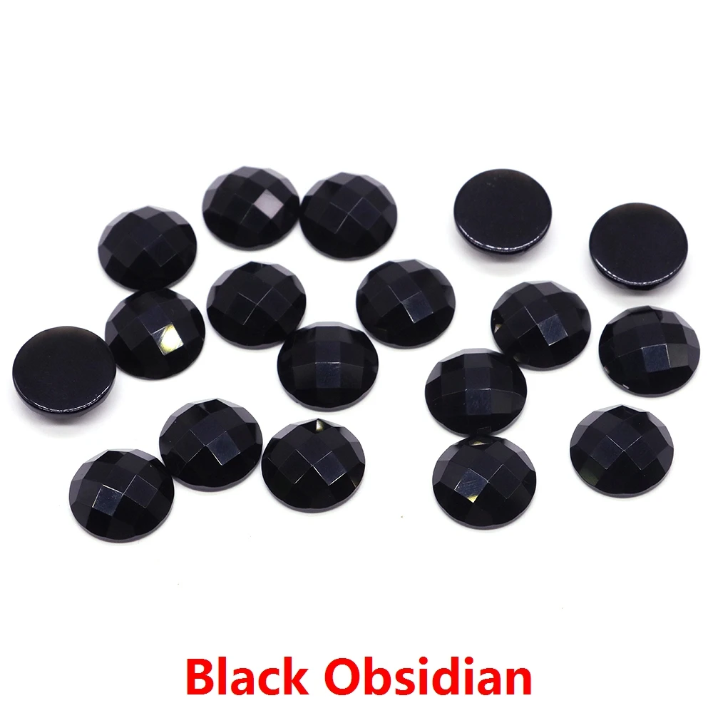 

Натуральный хрустальный кабошон 16 мм, круглый, граненый