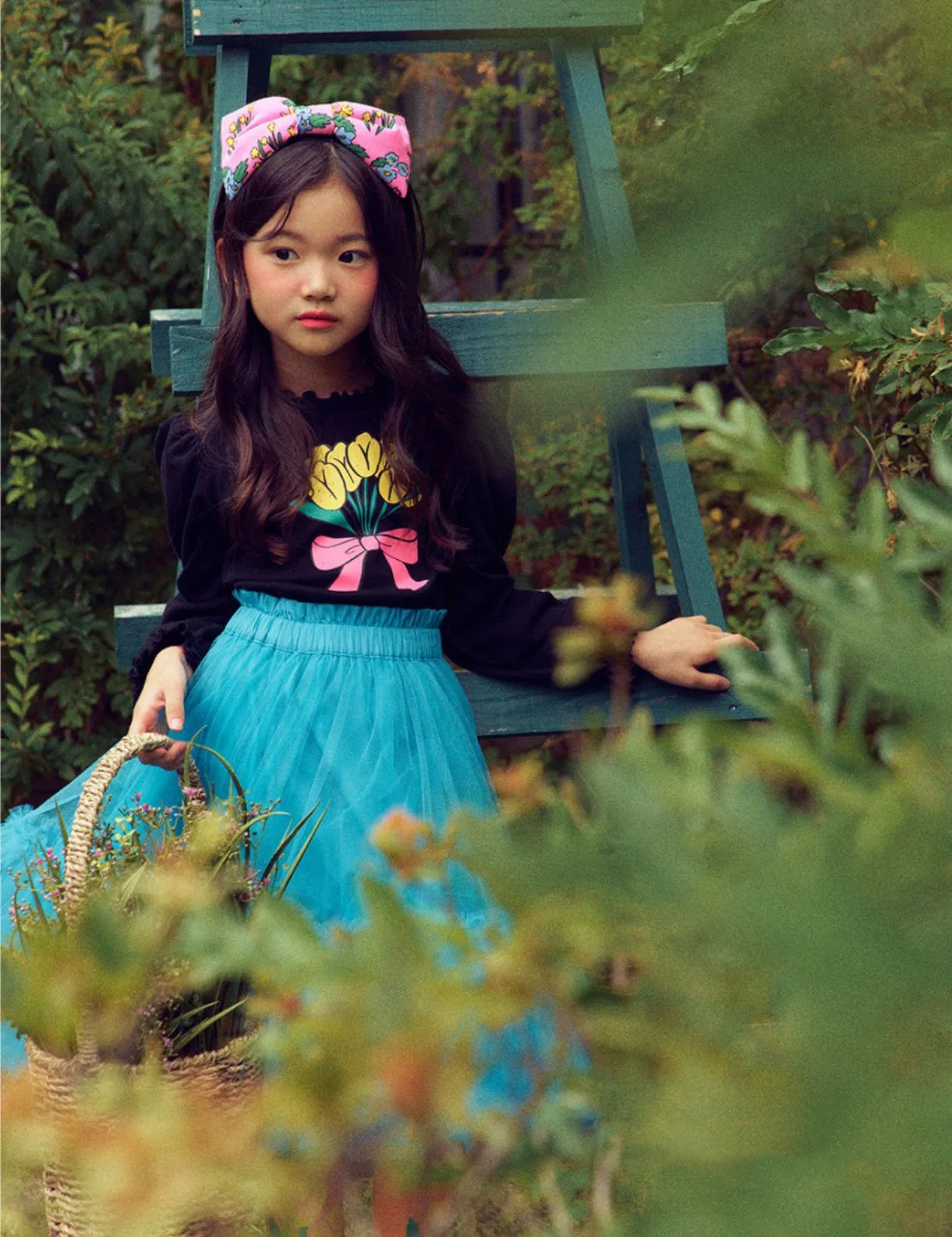 Korean Girls's Sweatshirts Pant Suit 2022 Spring Be Black Bow Cotton Bottoming Long Sleeve Shirt Set Children's Ouwear Clothings