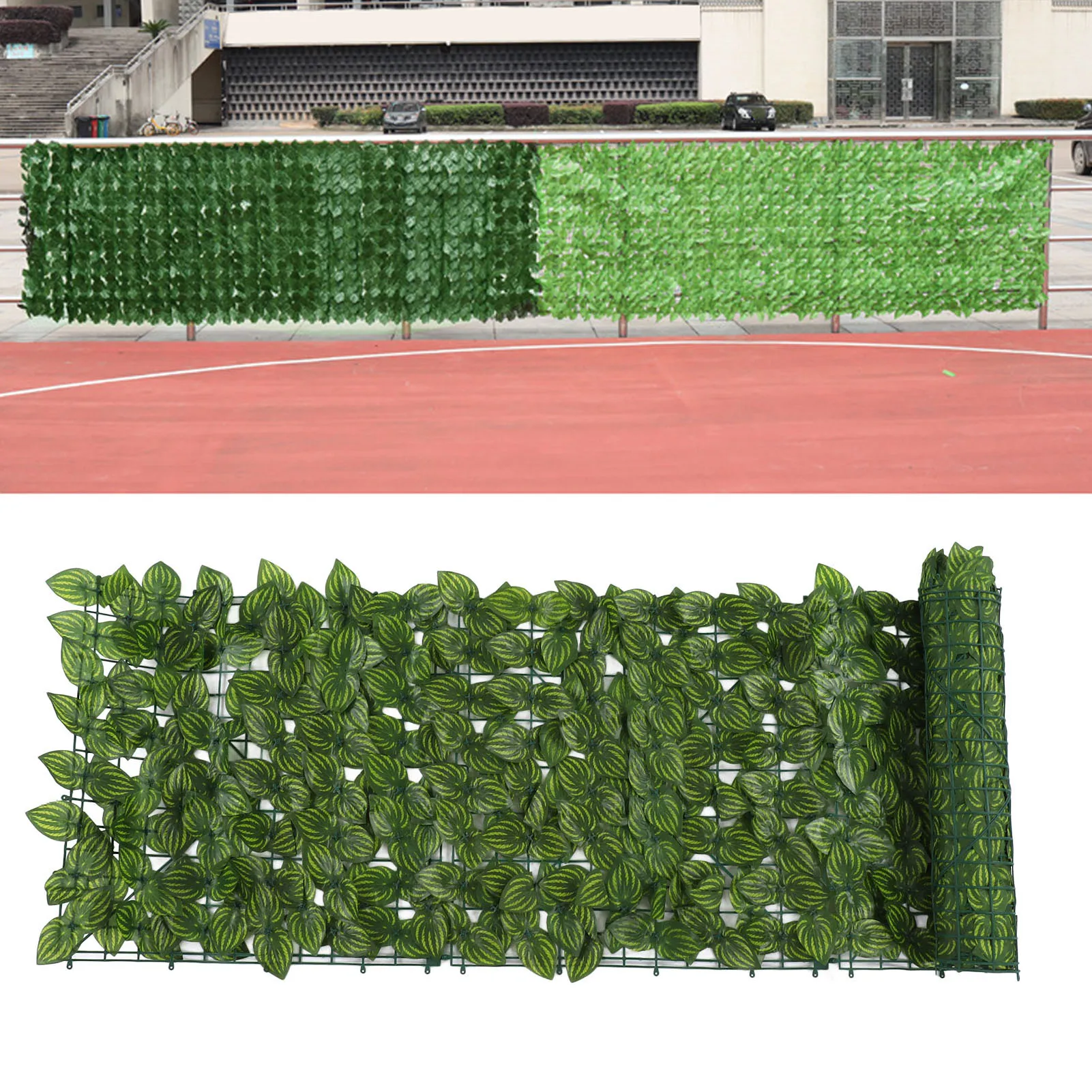 

Simulated Plants Faux Leaf Hedge Simulation Prevent Leaves Falling Off Decorative Artificial Fence Screen For Balcony Courtyard