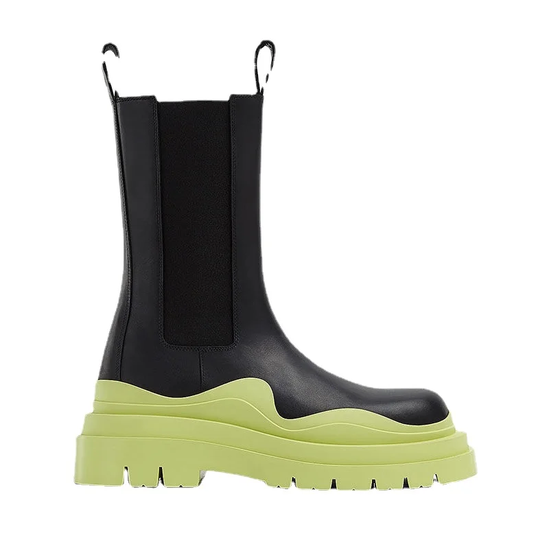 

Women Chunky Heel Ankle Boots Woman Shoes Fashion Platform Chelsea Boots for Women High Top Sneakers Botines Mujer
