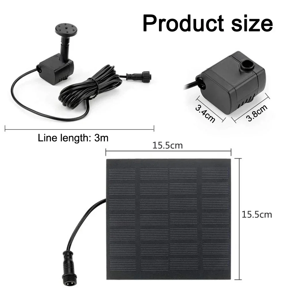 

Солнечные фонтанные насосы из пластика