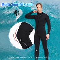 stretch 3mm neoprene wetsuit for men women front zip full body diving suit long sleeve for snorkeling scuba surfing spearfishing