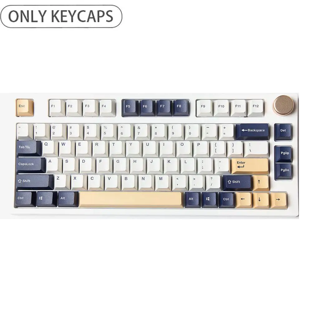 

Механическая игровая клавиатура с мини-расположением V1Y3, 125 клавиш, DOUBLE SHOT OEM профиль, Rudy PBT, толстая клавиатура для Filco Ducky iKBC