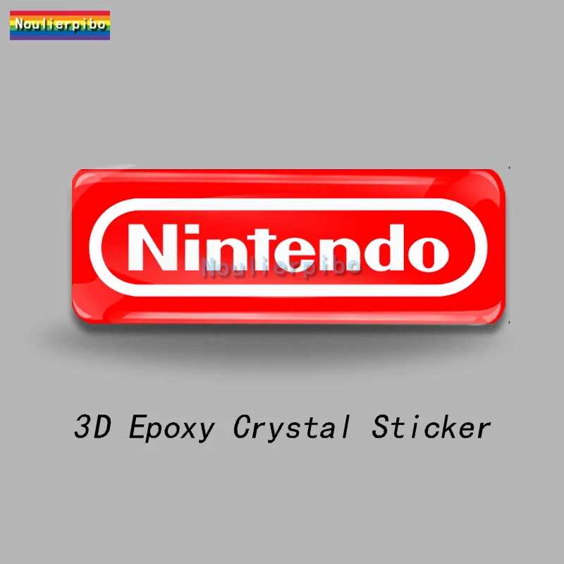 

3D стерео купольная эпоксидная смола, автомобильная наклейка, контроллер GAME OVER, ПВХ, автомобильный ноутбук, офисные принадлежности, дорожный чехол, виниловая наклейка