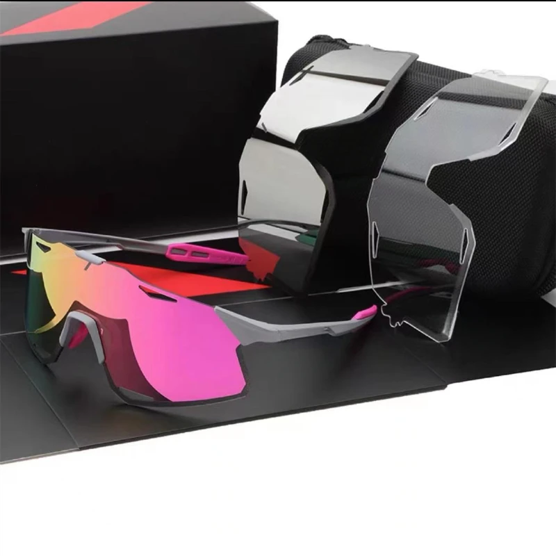 

Polarized Cycling Glasses Men Women UV400 Bike Riding Shades Mountain Road Bicycle MTB Eyewear Three Lenses