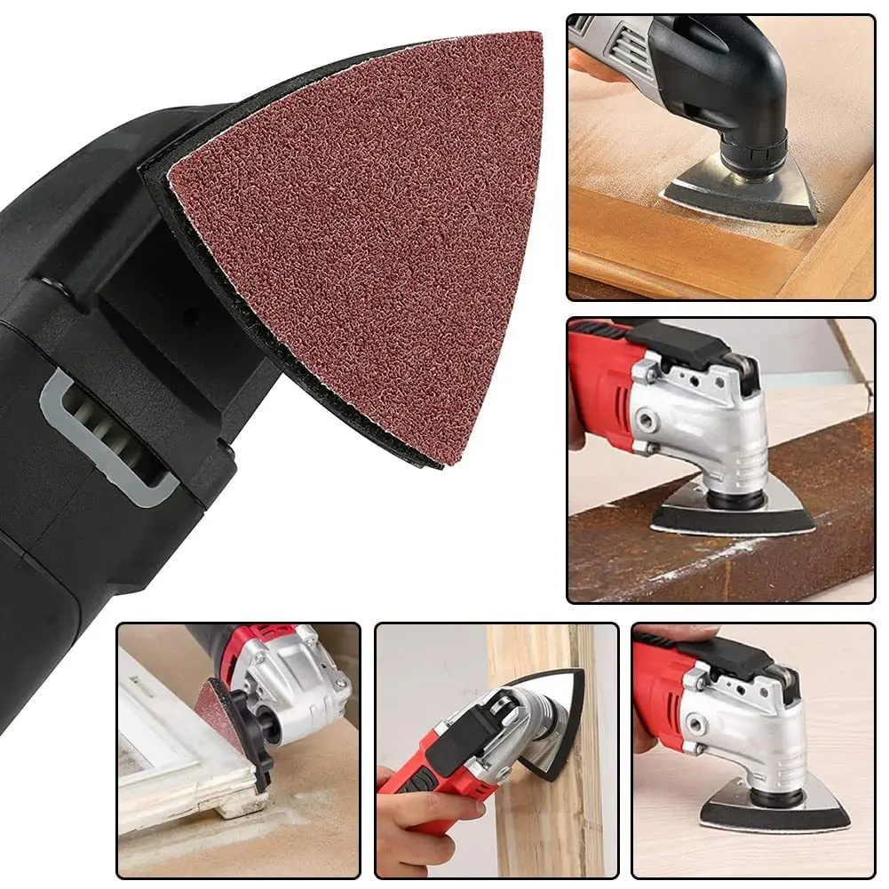 50 шт. треугольная 80 мм осциллирующая многофункциональная песчаная подушечка с