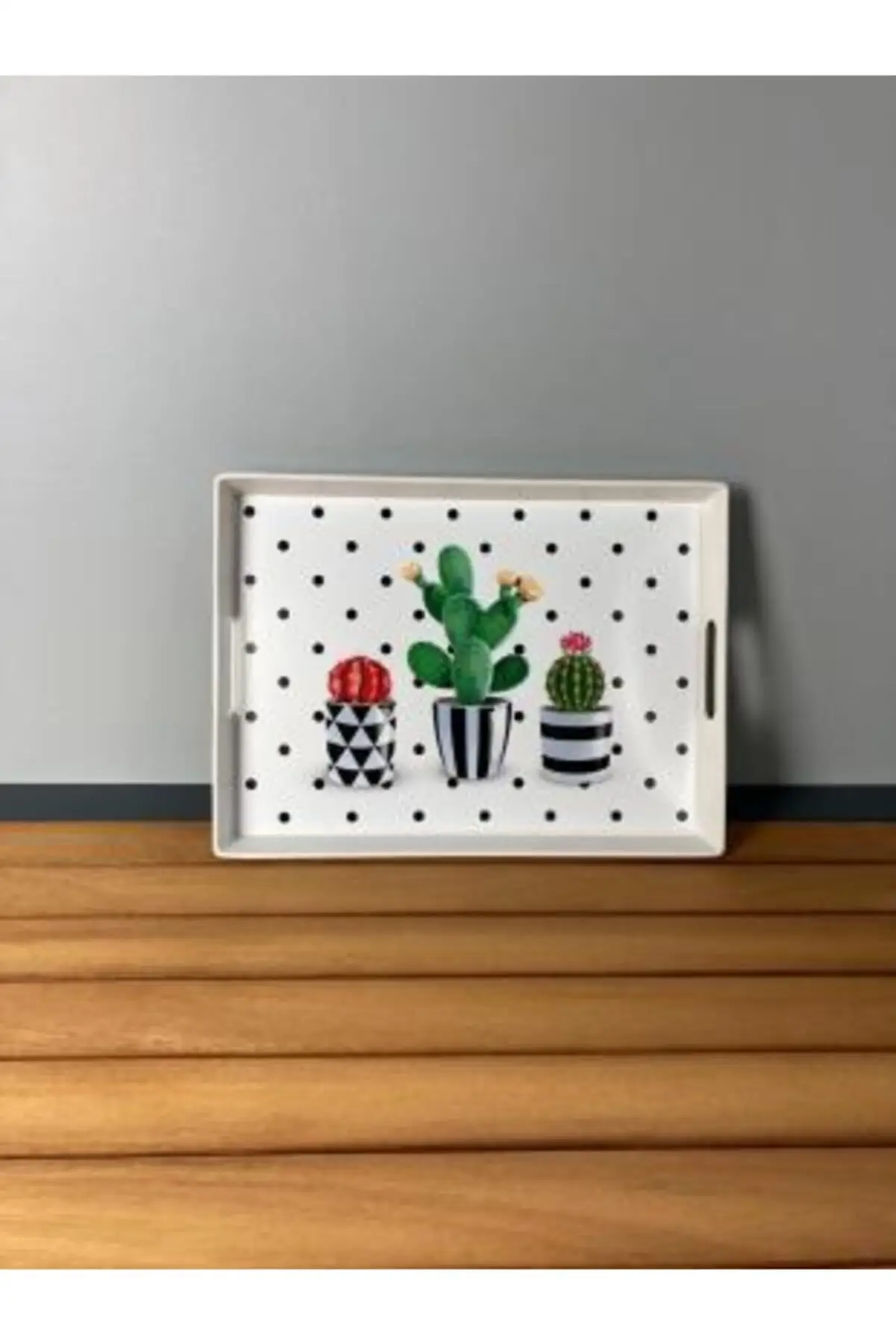 Кофейный лоток с узором кактуса лоток 38x8 большой размер роскошный 2022 лоток чайный лоток