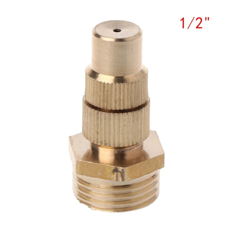 

1/2" DN15 Garden Irrigation Brass Adjustable Spray Misting Nozzles Spray for Hea