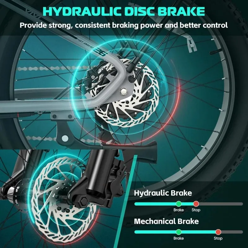 Qvivi Ace01 для взрослых электровелосипед с толстыми шинами 26 дюймов x 4 0