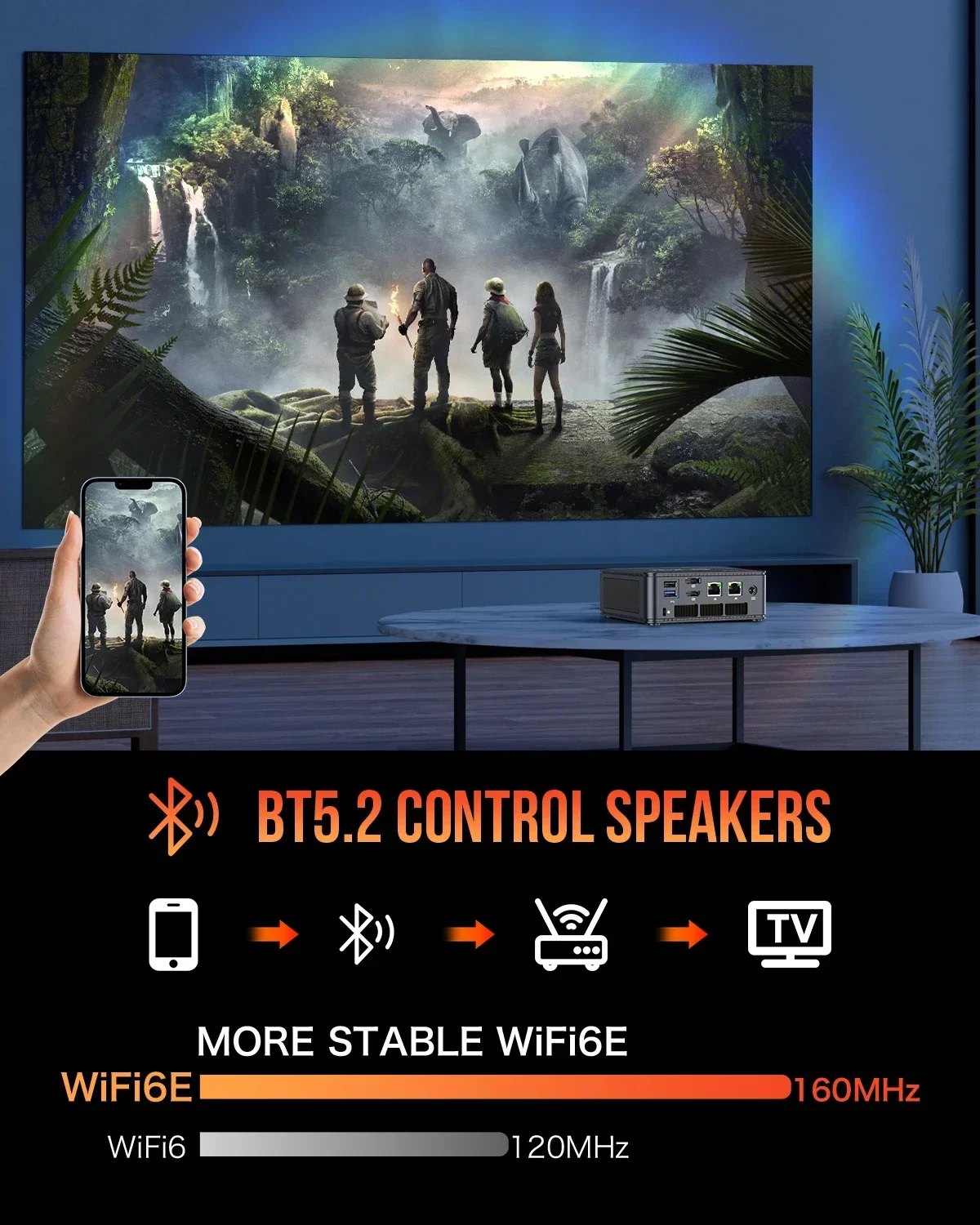 --GMKtec M6 AMD R5 6600H Игровой мини-ПК 6-ядерный 12-поточный 32 ГБ DDR5 1 ТБ SSD Компьютерный ПК