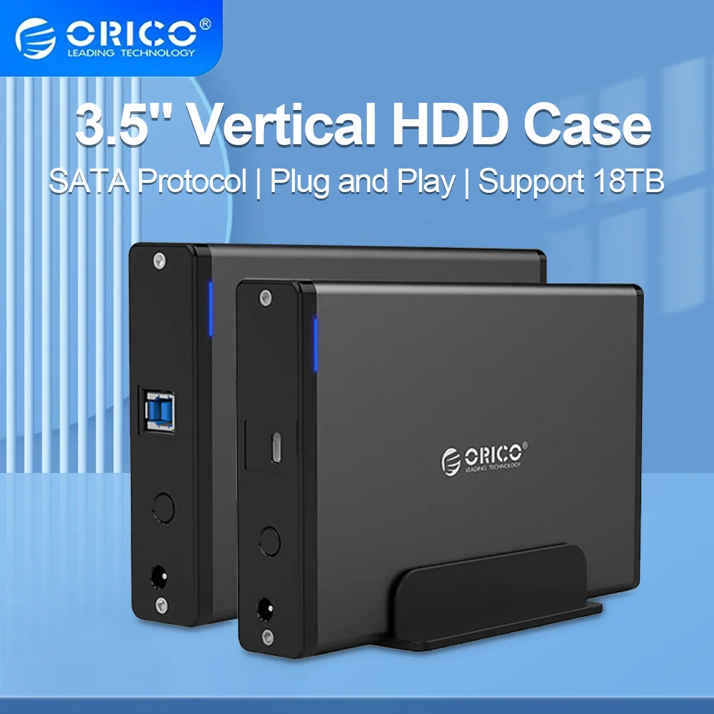 

Внешний жесткий диск ORICO, 3,5 дюйма, SATA на USB C, 6 Гбит/с