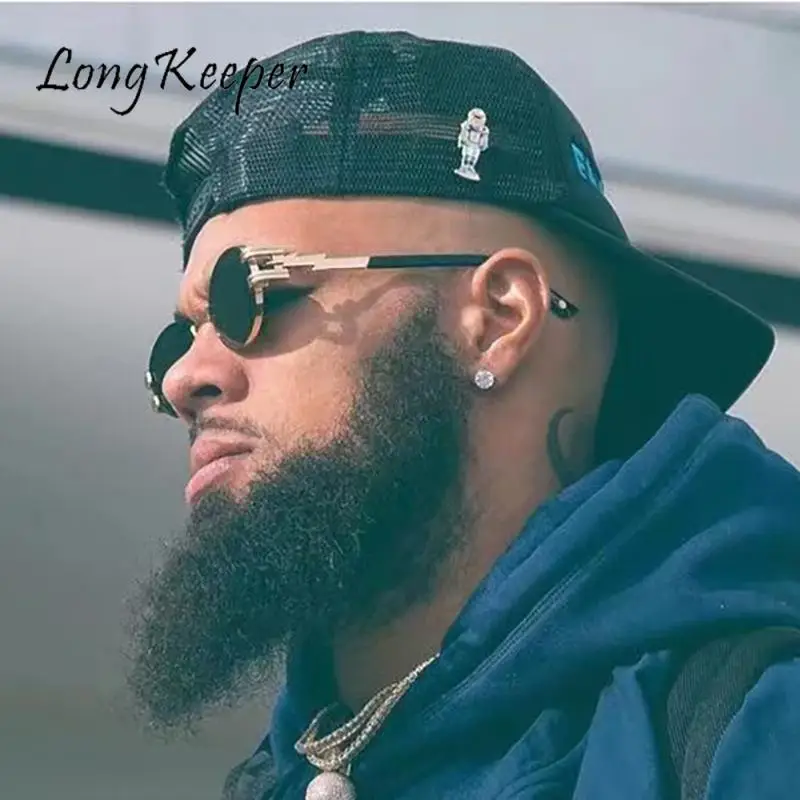 

Солнцезащитные очки Y2K в винтажном стиле для женщин и мужчин, металлические солнечные очки в стиле стимпанк, роскошные брендовые дизайнерские, Uv400