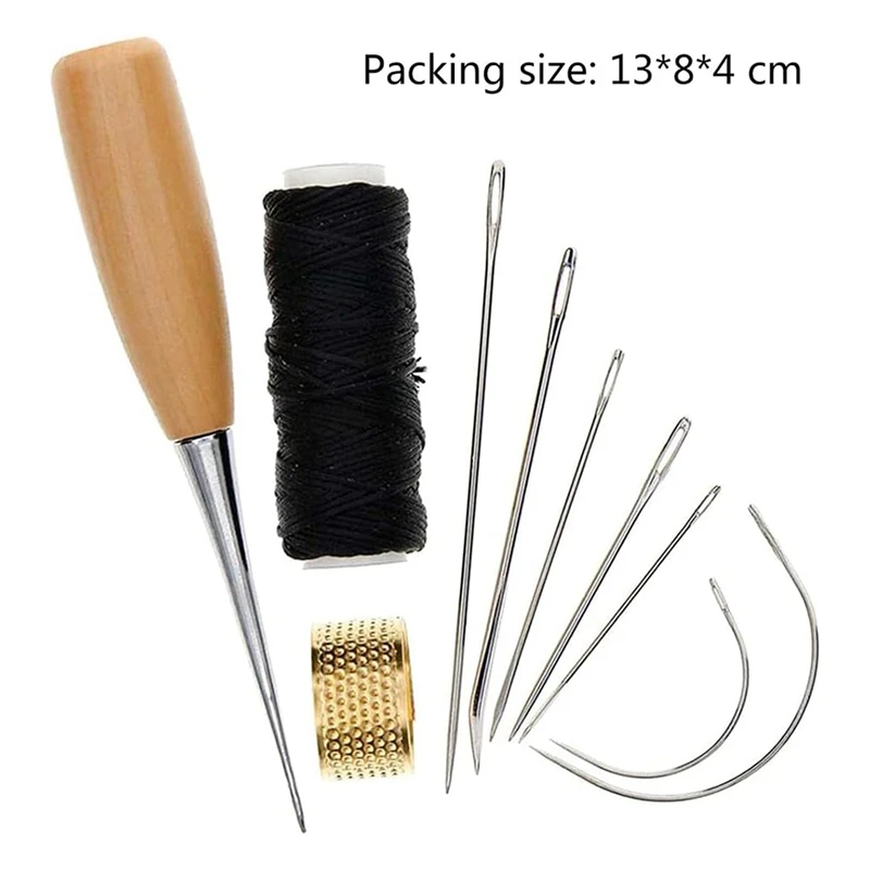 1 набор швейная игла шило для кожи искусственное шитье металлическая строчка