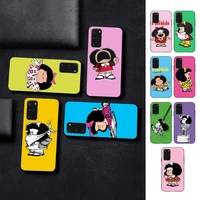 mafalda phone case for samsung s10 21 20 9 8 plus lite s20 ultra 7edge