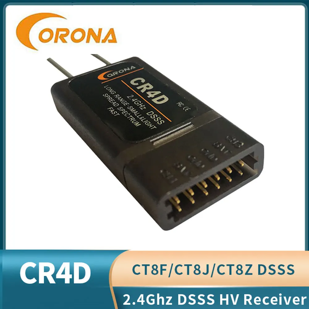 Ресивер Corona CR4D 2 4 ГГц 4CH V2 DSSS для управления полетом на радиоуправлении самолетом