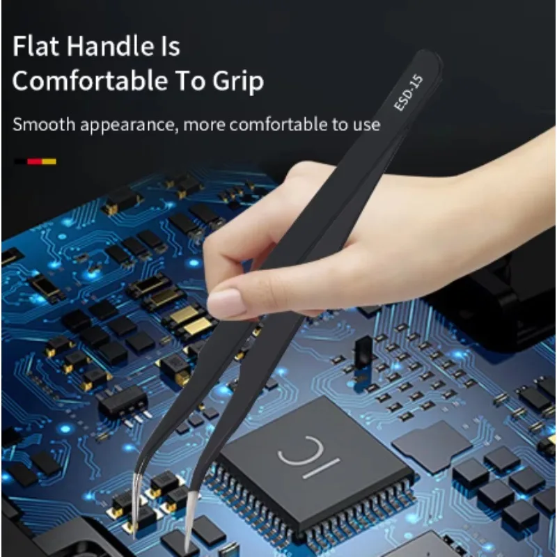 Антистатический пинцет из нержавеющей стали прецизионный инструмент для