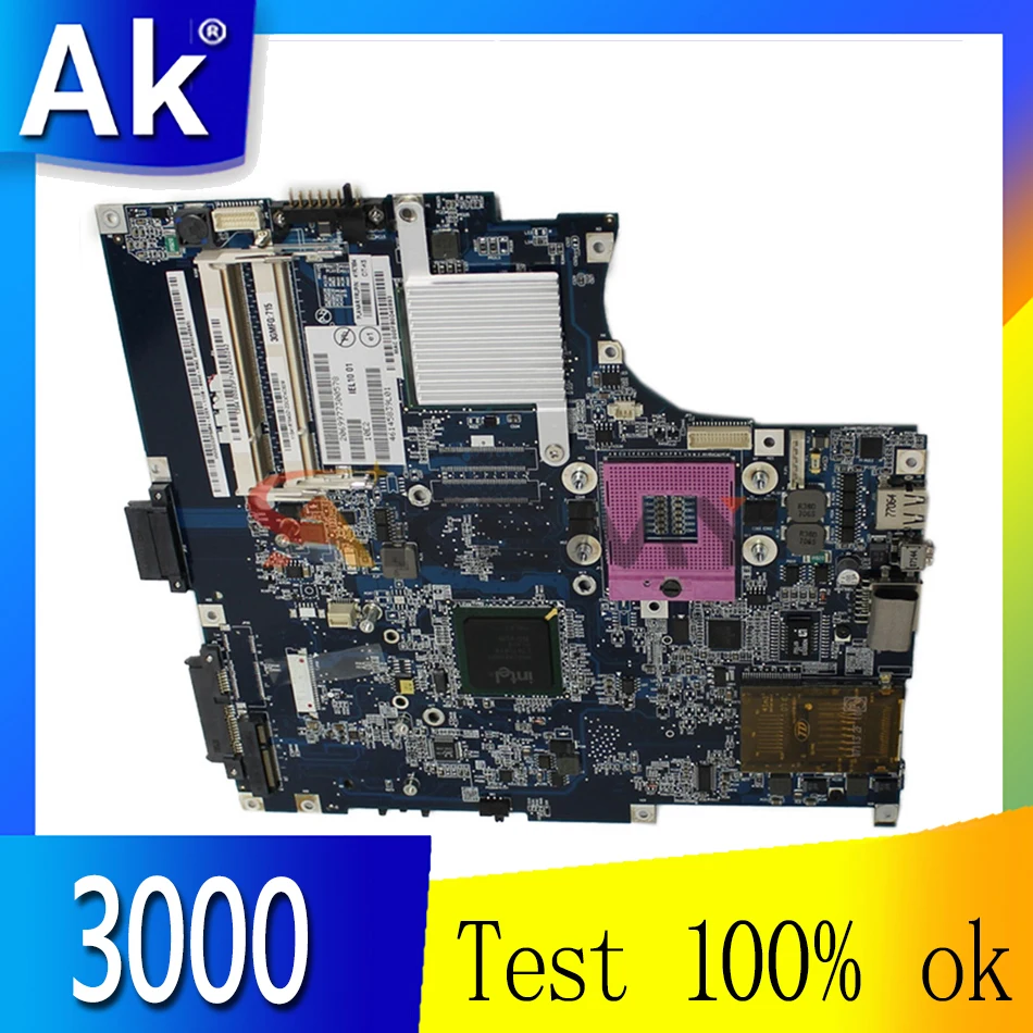 

Akemy 41R7886 43N7652 IEL10 LA-3451P Main board For Lenovo 3000 N200 Laptop Motherboard 965GM DDR2 Free cpu