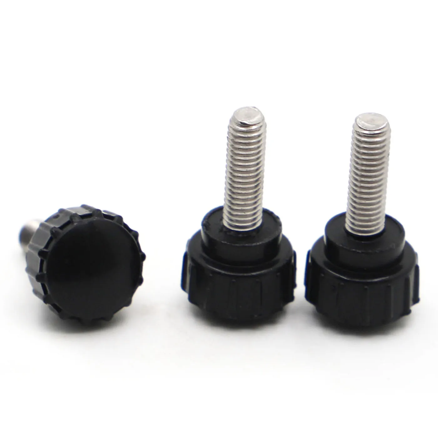 

Round Head Handle Hand Screw M3 M4 M5 M6 M8 Round Knurled Rubber Thumb Screw Plastic Tighten Bolt Nuts Knob 304 Stainless Steel