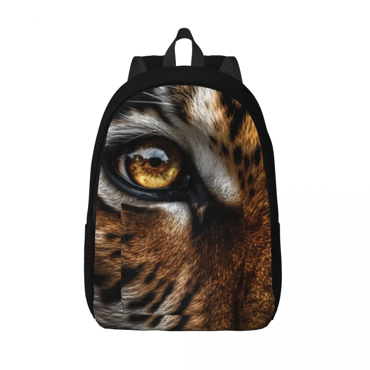 

Tiger Canvas Backpacks Animal Eyes Big Novelty Backpack Back To School Bags