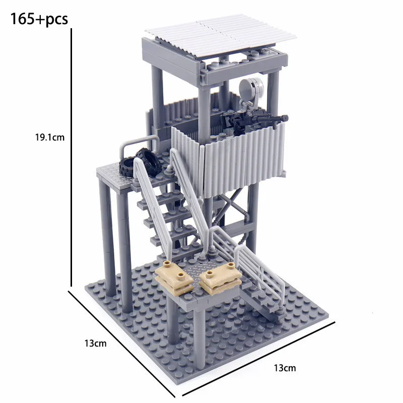 Детские игрушки военная охранная башня оружие Арсенала WW2 Sentry Tower забор