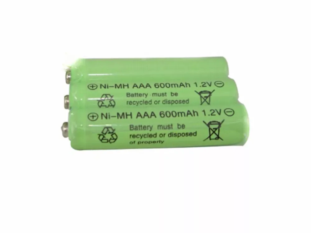 

3psc/lot 1.2v 600mah AAA remote control toy rechargeable NI-MH rechargeable battery AAA 1.2V 600mAH free shipping
