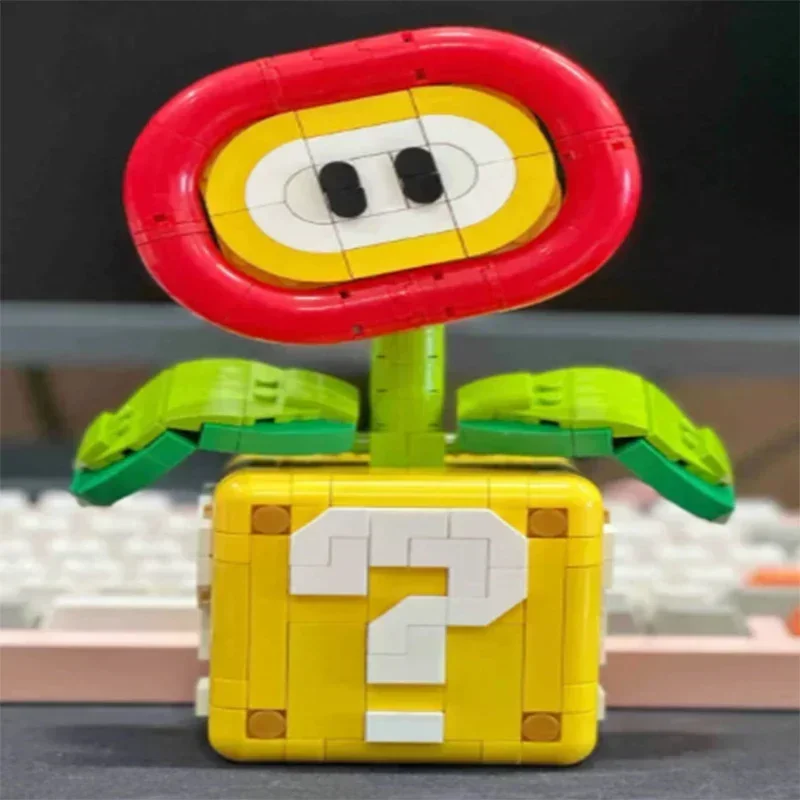 Модель Горшка MOC Piranha Совместимая С 71426 Строительные Блоки Огненного Цветка