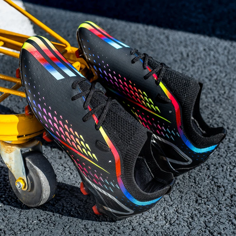 Mens Soccer Shoes Cleats Non-slip Football Boots Professional Training TF/FG Futsal Shoes Sports Kids Turf Grass Soccer Sneaker