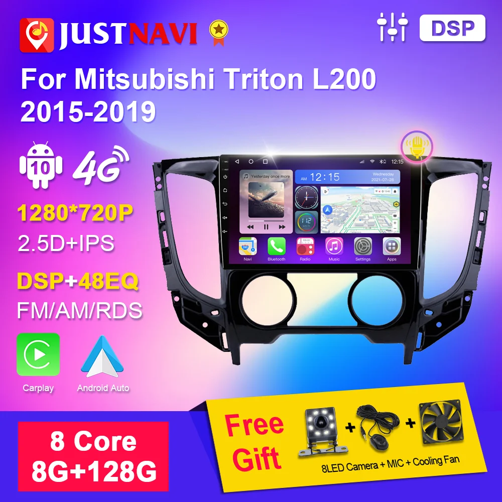 Автомагнитола 2DIN для Mitsubishi Triton L200 мультимедийный видеоплеер навигация GPS DSP Android