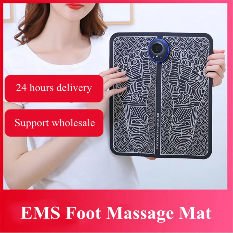 

Tens Fisioterapia Foot Massager Mat Massageador Pes Muscular Electric EMS Health Care Relaxation Terapia Fisica Massage Salud