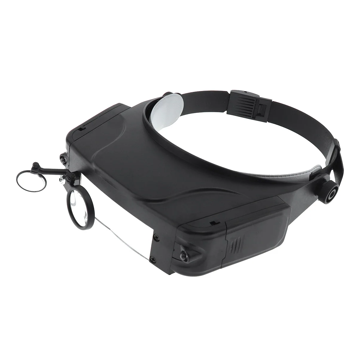 

11X Headband Type Magnifying Glass with LED Light and 3 Magnifying Lens for Jewel Repair Wearing Magnifiers