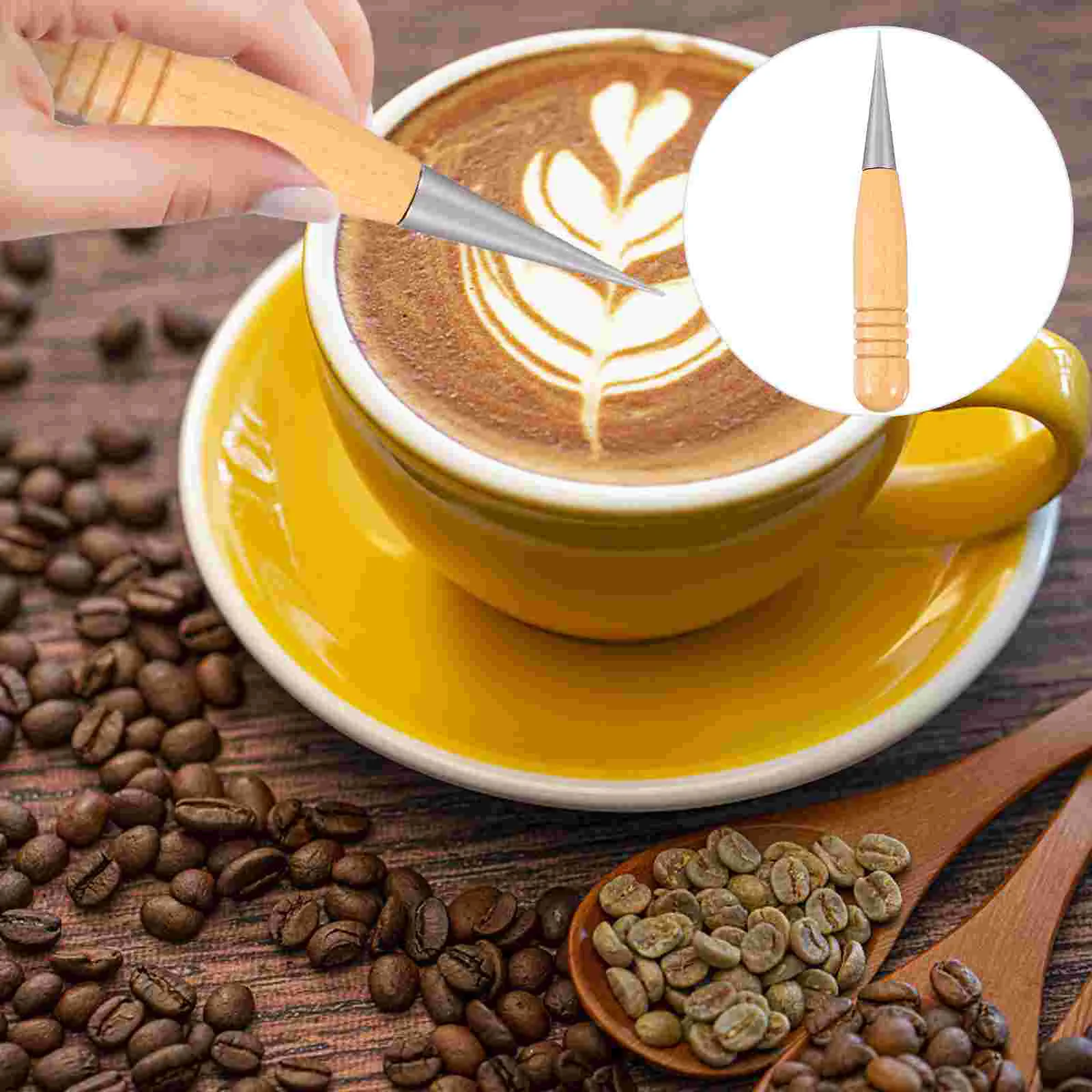 

Pen Coffee Needle Latte Espresso Cake Decorating Barista Cappuccino Tool Maker Decoration Carving Set Tools Cafe Spatula