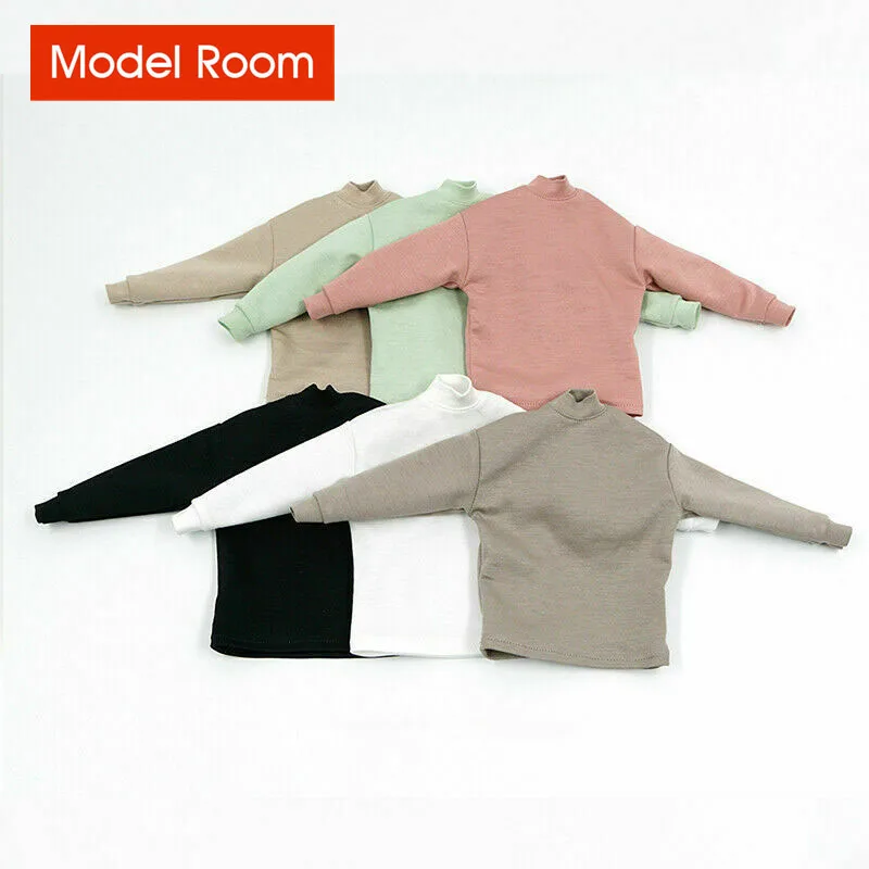 

Масштаб 1/6, солдат, тренд, однотонный топ с длинным рукавом, одежда, аксессуары, модель подходит для 12 дюймов, экшн-фигурки, куклы