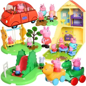 Hasbro peppa pig peppas aventuras peppas casa de família playset pizza  lugar playset crianças brincar casa brinquedo f2169 - AliExpress