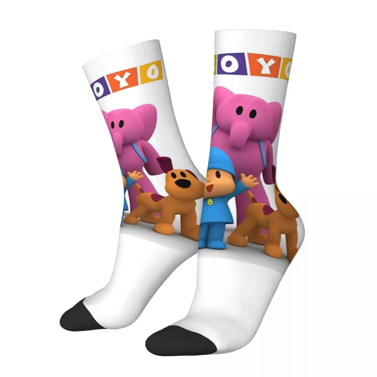 Модные баскетбольные носки Pocoyoed Happy Kids полиэстеровые для женщин и мужчин