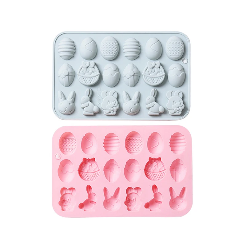 

Easter Egg And Bunny Silicone Mold Biscuit Cutter 3D Bunny Cookie Molds Easter Party Chocolate Fondant Cake Decor Baking Tool