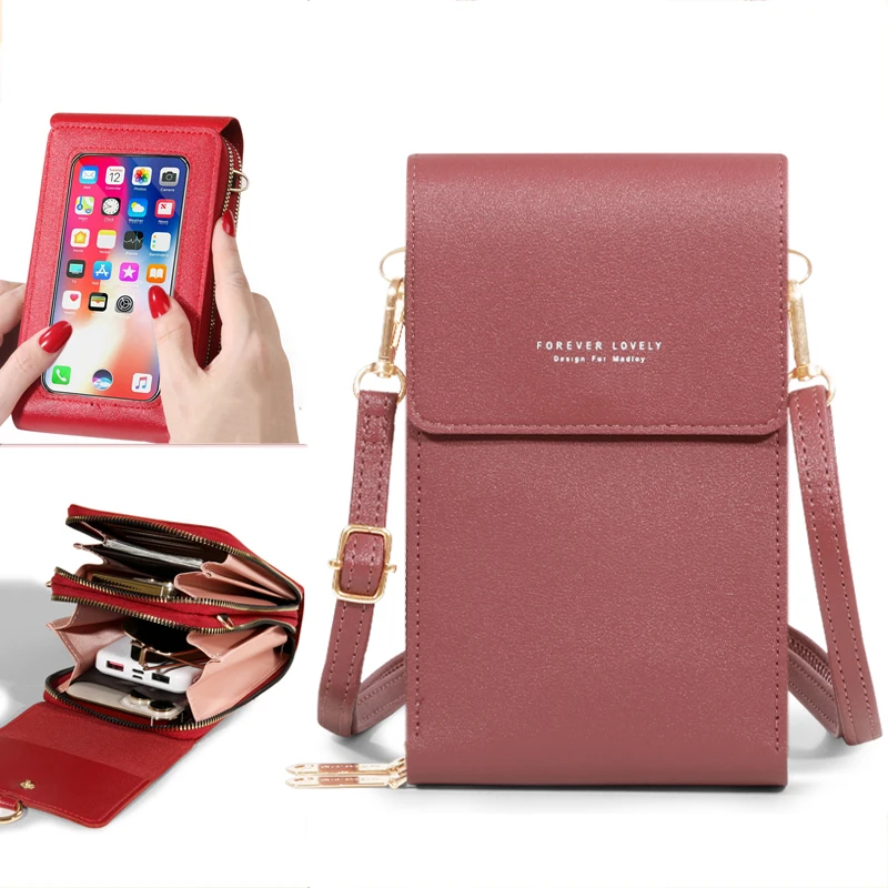 

Handbags Women Bag Mobile Phone Bag Female Shoulder Bag Large Capacity Messenger Wallet Bag Multiple Intervals Card Bag