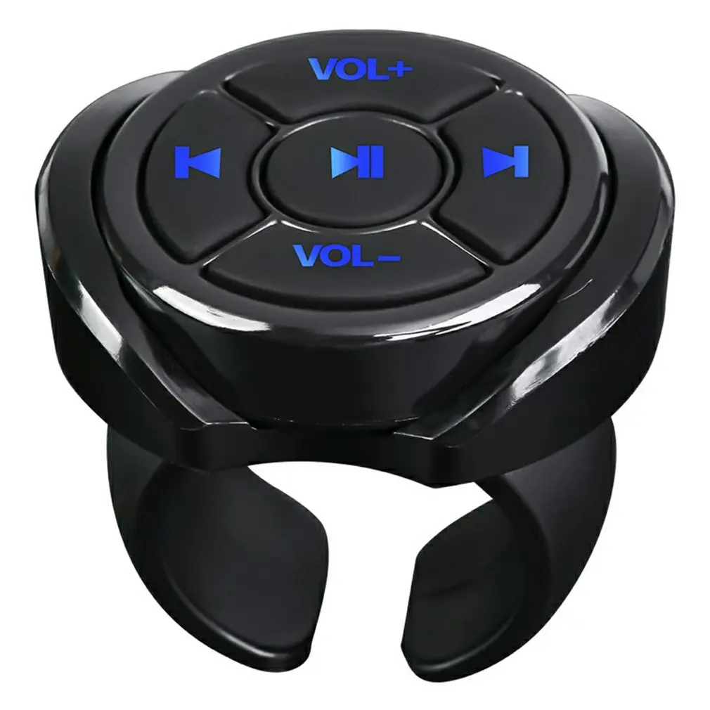 

Пульт дистанционного управления с медиа-кнопками, беспроводной Bluetooth, для автомобиля, мотоцикла, велосипеда, рулевого колеса, воспроизведен...