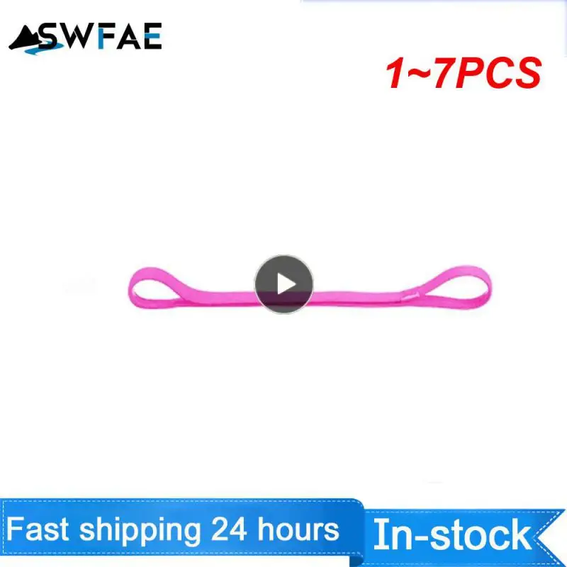 

1-7 шт. толстые Нескользящие эластичные спортивные повязки на голову для женщин, мужчин, йоги, резинки для волос для девочек, противоскользящая эластичная спортивная повязка для тренировок