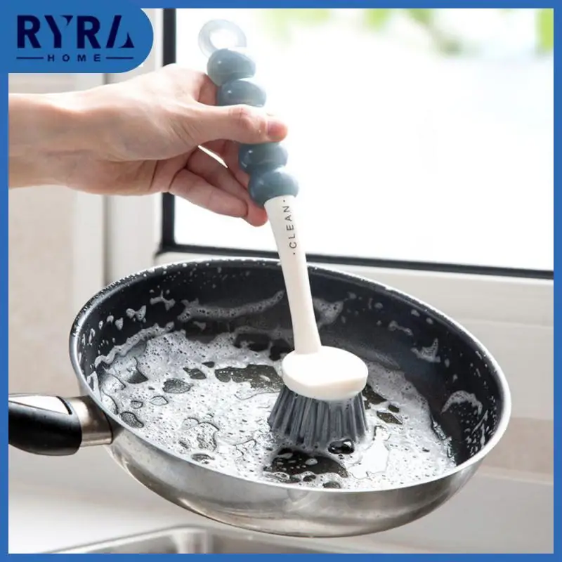 

Modern Simplicity Decontamination Wash Brush Gourd Shape Design Kitchen Multifunctional Brush Convenient Lengthened Handle