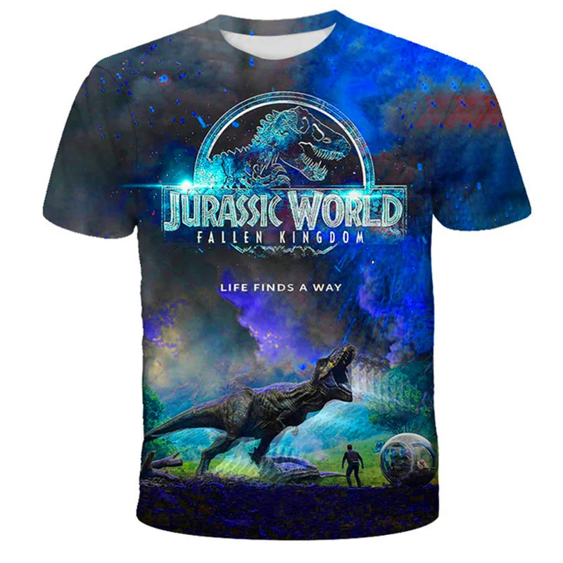 

Детская футболка с динозавром для детей для девочек и мальчиков футболка с принтом «Мир Юрского периода» с героями мультфильмов детские Топы Одежда
