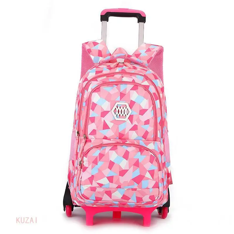 

Hot Sale Removable Children School Bags Waterproof for Girls Trolley Backpack Kids Wheeled Bag Bookbag travel luggage Mochilas