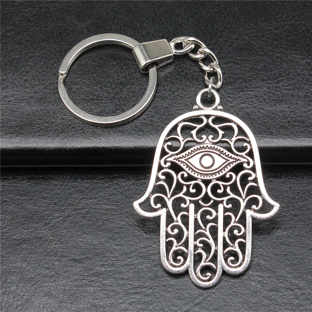 Брелок сувенирный в подарок, 2 цвета, 59x43 мм, брелок с подвеской в виде глаз, винтажный металлический брелок, ювелирные изделия для мужчин