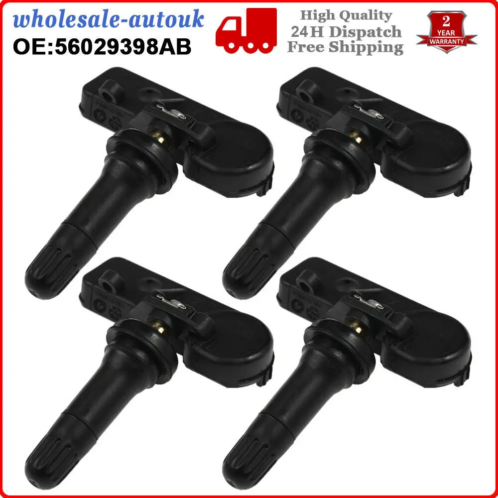 Комплект (4) 68241067AB 56029398AB 56029398AB датчик давления в шинах TPMS для CHRYSLER JEEP DODGE
