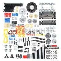 175pcs technology mixed packing parts compatible with 32269 4459 high tech gear bush panel plate axle and pin connector moc toys
