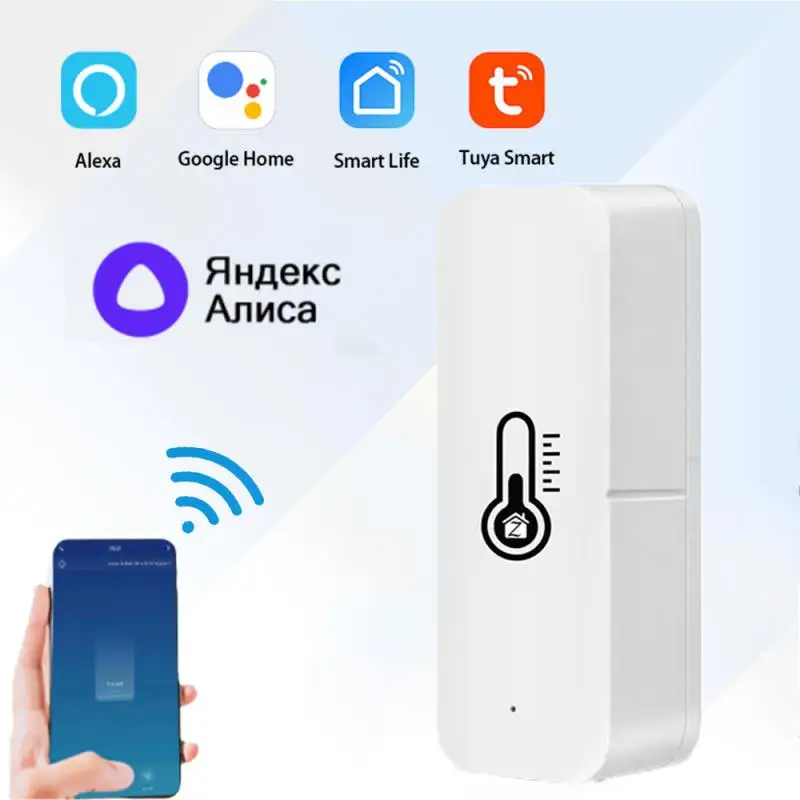

Tuya Zigbee Temperature Humidity Sensor Monitoring Reminder Temperature Humidity Via Smart Life Voice Control Alexa Google Home